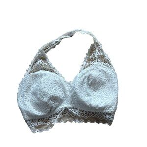 Maurices White Lace Bralette Women's Size Large